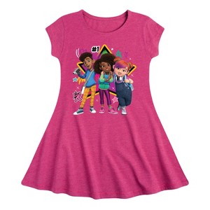 Karma's World We're All Stars Fit & Flair Cap Sleeve Dress - Heather Fuchsia - 2T - 1 of 2