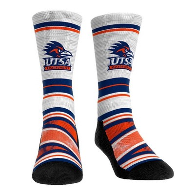 NCAA UTSA Roadrunners Adult Long Distance Crew Socks - L/XL