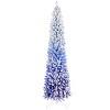 Aghana Digitals 6ft Blue Gradient Flocked PVC Light Tree - 4 of 4