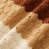 Girls Striped Chunky Cardigan Sweaters  Fall Trendy Color Block Long Sleeve Knit Sweater Coats - 3 of 4