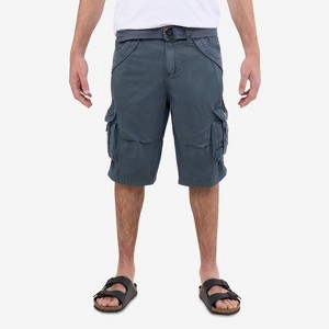 X RAY Men's Belted 12.5" Inseam Knee Length Cargo Shorts (plus size shorts in available) - 1 of 4