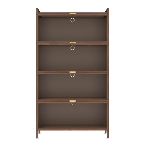 Gulches 57'' Tall Metal 4 Flip Door Cabinet - Walnut Storage Cabinet with Ample Space for Bedroom, Office, Living Room, Entryway & Hallway - 1 of 4