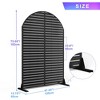 TUYOHW Metal Privacy Screen Outdoor, Decorative Privacy Panels, Freestanding Privacy Screen for Patio, Garden, Pool (White Square) - 3 of 4