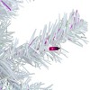 Northlight Pre-Lit Medium Rockport White Pine Artificial Christmas Tree - 3' - Purple Lights - image 2 of 4