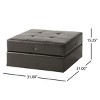 31" Tufted Storage Ottoman Bench with Hidden Compartment and Seating Function for Living Room -3irtyhousy - 4 of 4