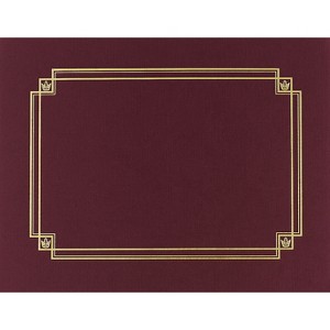 Great Papers Premium Textured Certificate Holder Burgundy 939503 - 1 of 3