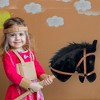 Playful Minds: Stick Pony - Midnight - Black, 34" Wood Stick Ride-On, 12" Plush - 4 of 4