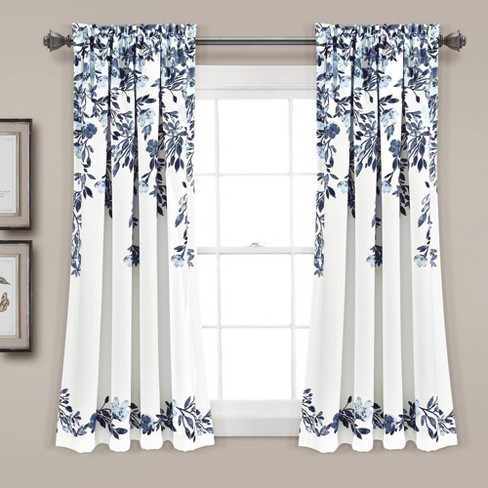 Half Price Drapes Indonesian Blue Printed Cotton Twill, 59% OFF