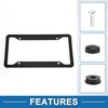 Unique Bargains Stainless Steel Car License Plate Holder Durable Mirror Polished Black 1Pc - 4 of 4