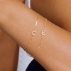 Turandoss Dainty Gold Initial Bracelets for Women Girls, Gold Jewelry for Women, Birthday Gifts for Teen Girls, Trendy Stuff - 2 of 4