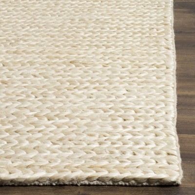Ivory Coastal Casual Hand-Knotted Jute Runner Rug, 2'3" X 8'