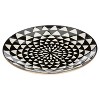 LunaLulinlk Dinnerware Black & White Medallion Stoneware Salad Round Plates, 4 Pack - 2 of 4