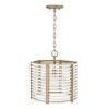 Capital Lighting Brynn 1 - Light Semi-Flush Mount in  Aged Brass Painted - 3 of 4
