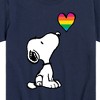 Boys' - Peanuts - Snoopy Rainbow Heart Short Sleeve Graphic T-Shirt - 2 of 4