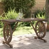 vidaXL Patio Table Outdoor Garden Terrace Balcony Furniture Solid Wood Fir - 2 of 4