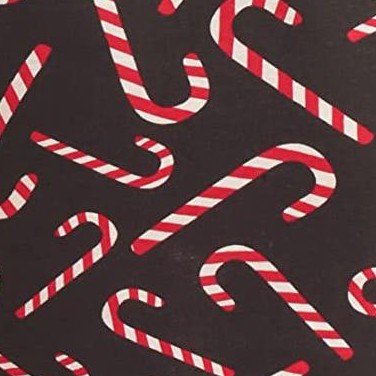 black - candy cane