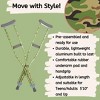 My Crutches for Teens/Adults w Adjustable Handgrip and Length- 5'10" & Up- Made of Lightweight, Durable Aluminum with Underarm Padding- Green Camo - 2 of 4
