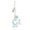 Unique Bargains Flower Heart Sequin Letter Water Cup Pendant Pink 1 Pc - 2 of 4