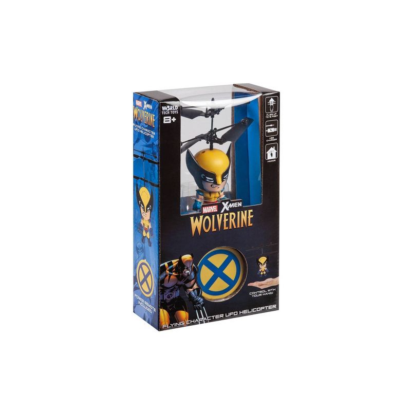 World Tech Toys Marvel 3.5&#34; Wolverine Flying Figure IR Helicopter, 4 of 6