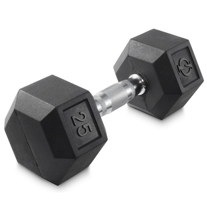 Philosophy Gym Rubber Coated Hex Dumbbell Hand Weights, 1 of 6