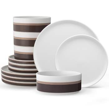 Noritake ColorStax Stripe 12-Piece Dinnerware Set