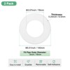 Unique Bargains Wall Split Flange Self-Adhesive Plumbing Cover Plates ABS Faucet Escutcheons 2 Pcs - 3 of 4