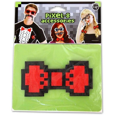 Elope Pixel-8 Costume Bow Tie Adult: Red