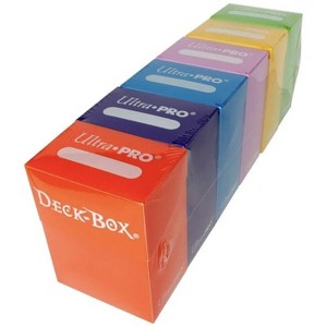 Ultra Pro 6 Set Deck Box Bundle (Orange, Purple, Blue, Pink, Yellow, Green) - 1 of 2