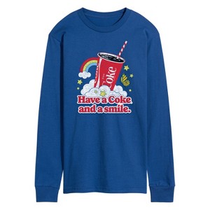 Men's - Coca-Cola - Have A Coke And A Smile Long Sleeve Graphic T-Shirt - 1 of 4