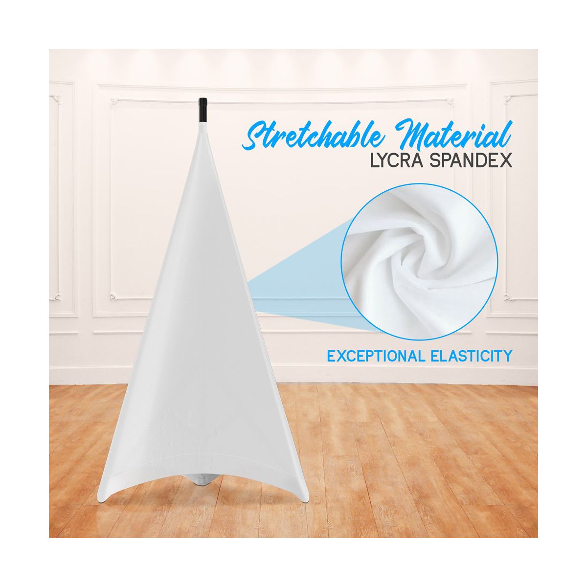 Pyle Triple-Sided White Speaker and Lighting Stand Scrim - thumbnail 5