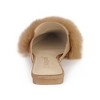 Allegra K Women's Pointed Closed Toe Faux Fur Slip-on Flat Slide Mules - 3 of 4
