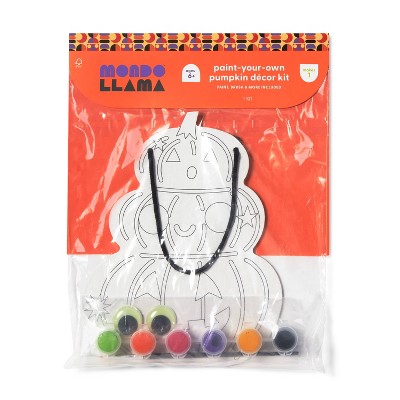 Halloween Craft Jack-O-Lantern Canvas Painting Kit - Mondo Llama™