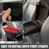 Unique Bargains Center Console Armrest Pad Arm Rest Cover for Nissan Rogue 21-23 2 Pcs - 4 of 4