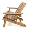 Christopher Knight Home Malibu Outdoor Acacia Wood Folding Adirondack Loveseat - 4 of 4