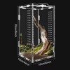 Ycxydr Acrylic Tarantula Enclosure,Micro Habitat Terrarium for Arboreal&Terrestrial Reptiles,Spiders & Invertebrates,for Jumping Spiders, Amphibians - 3 of 4