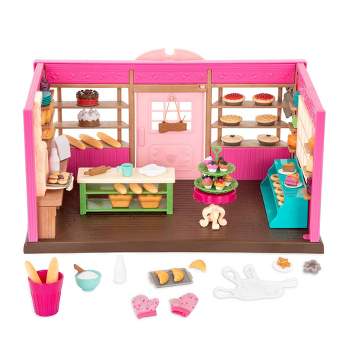 Li'l Woodzeez Store Playset with Toy Food 69pc - Tickle-Your-Taste-Buds Bakery