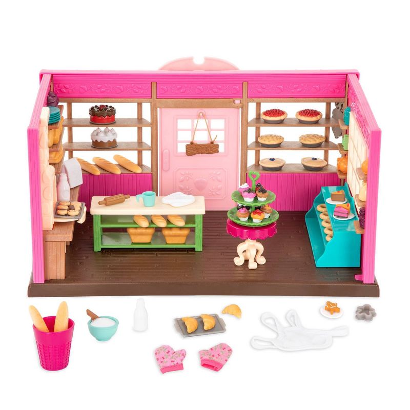 Li&#39;l Woodzeez Store Playset with Toy Food 69pc - Tickle-Your-Taste-Buds Bakery, 5 of 8