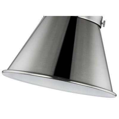 Black Steel Adjustable Swing Arm Wall Sconce