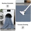 Printed Area Rug, Realistic Braided-Look Textured Rugs, Machine Washable Non-Slip Indoor Carpet for Living Room, Bedroom & Durable Home Decor - 4 of 4