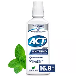 ACT Whitening Gentle Mint Mouthwash - 16.9 fl oz