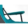 DOMETOUR High Back Heavy Duty Lawn Chair Support 250LBS, Portable Collapsible Chair with Cup Holder -Blue - 3 of 4