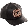 Star Wars Scout Trooper Steel Logo Faux Leather Snapback Hat Cap Black - 3 of 4