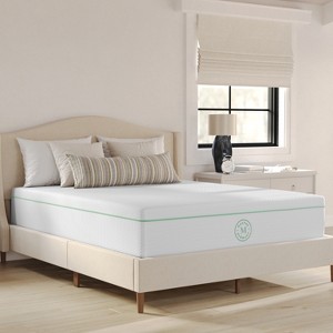 Martha Stewart SleepComplete 12 Inch Medium Firm Triple-Action Cooling Gel Memory Foam Mattress with Soft Breathable CoolWeave Jacquard Quilted Top - 1 of 4
