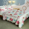 Slickblue Floral Theme Cotton 3PC Quilt Set Full/Queen — Vermicelli Quilted Bedding with 2 Pillow Shams - 2 of 4