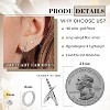 Gold Huggie Hoop Stud Earrings Set for Women Trendy Small 14K Gold Earrings for Multiple Piercing,Simple CZ Cartilage Earrings for Women Gifts 3Pairs - 4 of 4