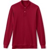 Lands' End School Uniform Young Men's Long Sleeve Mesh Polo Shirt - 2 of 3