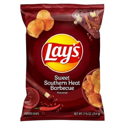 Lay's Potato Chips Sweet Southern Heat Barbecue 2.63 OZ