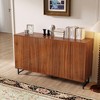 ACEPANO 59 in. W Modern Storage Cabinet withMulti-Purpose Credenza & Metal Legs for Living Room-Wood - 2 of 4