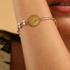SOHI Women's California Gold The Monnaie Chainlink Bracelet - 3 of 4