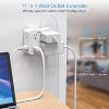 Surge Protector 8 Outlet Extender, Multi Outlet Splitter with 3 USB Wall Charger (1 USB C Port), 3-Sided Multiple Plug Power Strip, Charging Station - 2 of 4